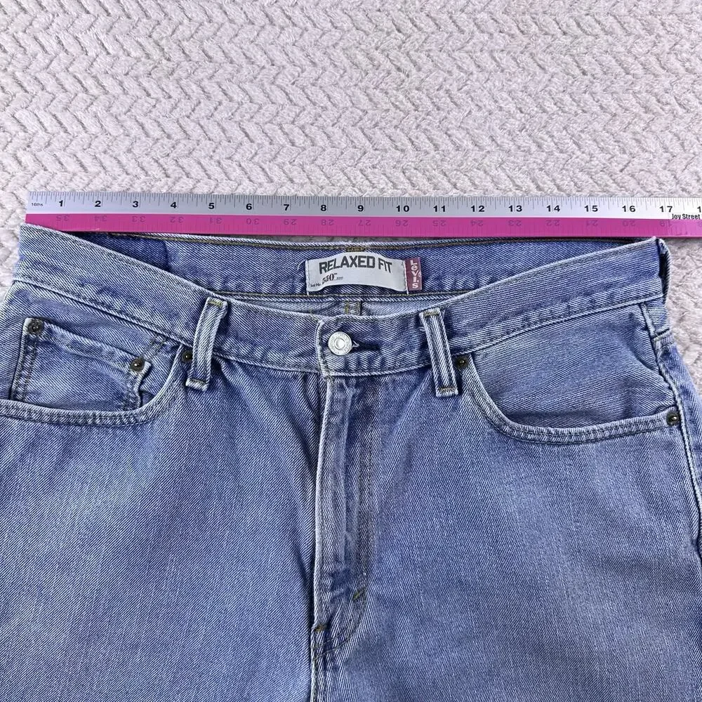 Levi's 550 Men’s Jeans Adult 36x30 Blue Denim Relaxed Fit Red Tab Straight Leg‎